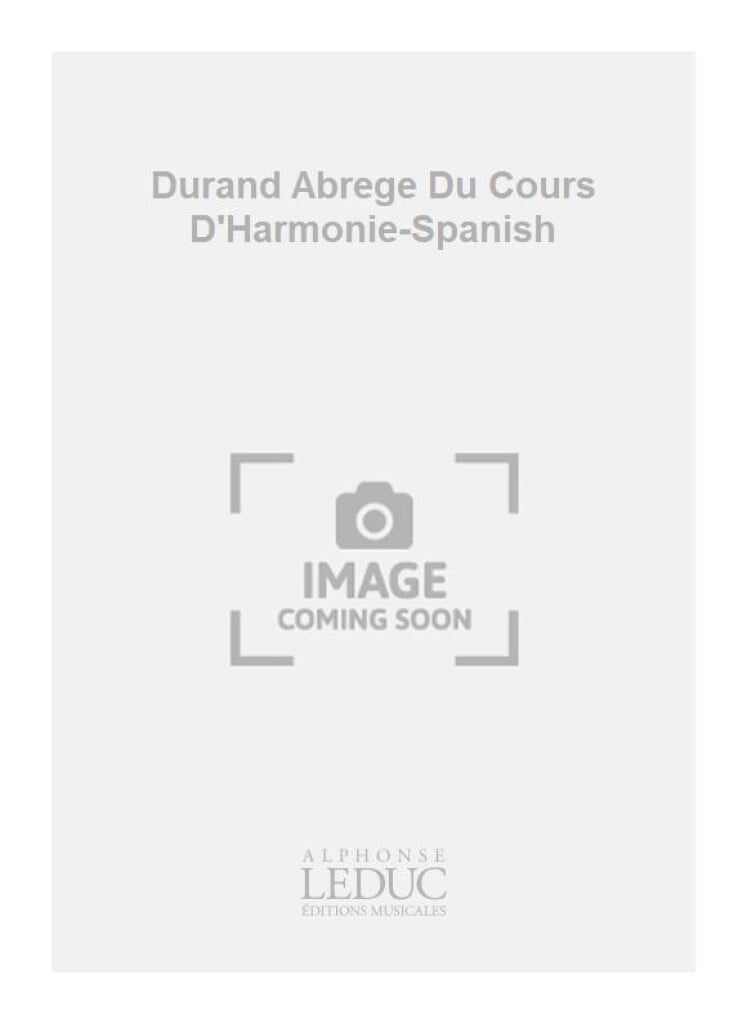 Durand Abrege Du Cours D'Harmonie-Spanish